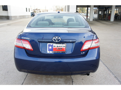 toyota camry 2011 blue sedan le gasoline 4 cylinders front wheel drive automatic 77034