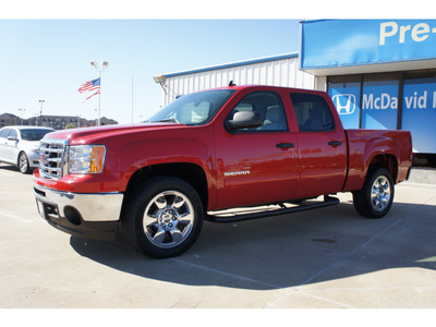 gmc sierra 1500 2010 red sle flex fuel 8 cylinders 2 wheel drive automatic 77034