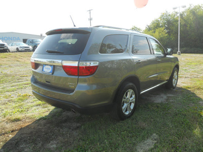 dodge durango 2011 dk  gray suv crew gasoline 6 cylinders all whee drive automatic 75606