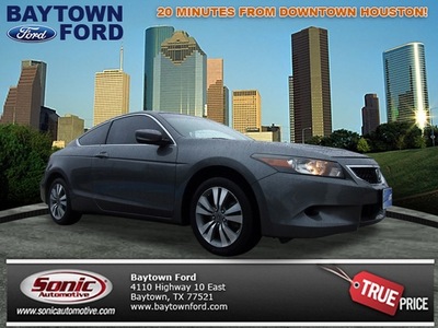 honda accord 2009 dk  gray coupe ex l gasoline 4 cylinders front wheel drive automatic 77521