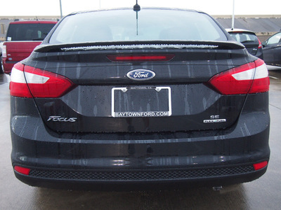 ford focus 2013 black sedan se flex fuel 4 cylinders front wheel drive automatic 77521