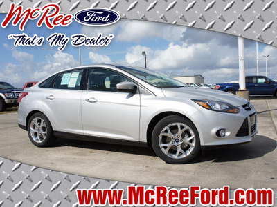 ford focus 2013 silver sedan titanium flex fuel 4 cylinders front wheel drive not specified 77539