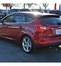 ford focus 2012 red hatchback titanium flex fuel 4 cylinders front wheel drive automatic 78216