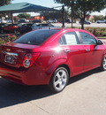 chevrolet sonic 2012 red sedan ltz gasoline 4 cylinders front wheel drive automatic 76051