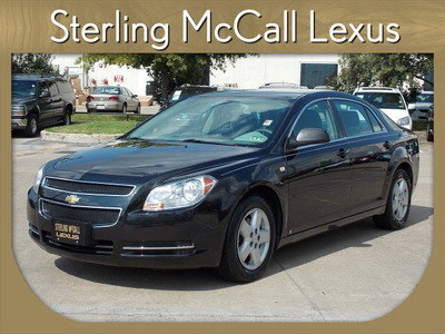 chevrolet malibu 2008 black sedan ls gasoline 4 cylinders front wheel drive automatic with overdrive 77074