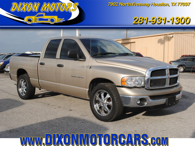 dodge ram 1500 2005 tan pickup truck slt gasoline 8 cylinders rear wheel drive automatic with overdrive 77037