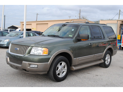 ford expedition 2004 dk  green suv eddie bauer gasoline 8 cylinders rear wheel drive automatic with overdrive 77037