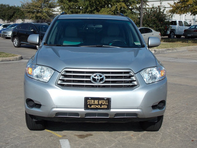 toyota highlander 2009 silver suv gasoline 6 cylinders front wheel drive shiftable automatic 77074