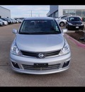 nissan versa 2011 silver hatchback 1 8 s gasoline 4 cylinders front wheel drive automatic 76116