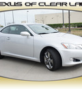 lexus is 250c 2010 gray gasoline 6 cylinders rear wheel drive automatic 77546