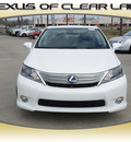 lexus hs 250h 2010 white sedan hybrid 4 cylinders front wheel drive automatic 77546