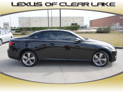 lexus is 250c 2010 black gasoline 6 cylinders rear wheel drive automatic 77546