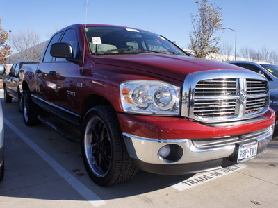 dodge ram 1500 2008 red pickup truck lone star gasoline 8 cylinders rear wheel drive automatic 76137