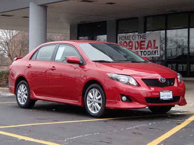toyota corolla 2010 red sedan s gasoline 4 cylinders front wheel drive automatic 61832
