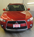 mitsubishi outlander 2010 dk  red suv se gasoline 4 cylinders all whee drive automatic 44060