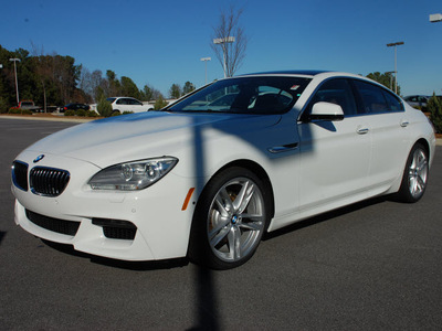 bmw 6 series 2013 white sedan 640i gran coupe gasoline 6 cylinders rear wheel drive 8 speed shiftable automatic 27616
