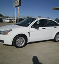 ford focus 2008 white sedan se gasoline 4 cylinders front wheel drive automatic 75503