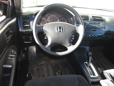 honda civic 2003 black coupe lx gasoline 4 cylinders sohc front wheel drive automatic 80301