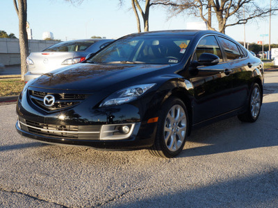 mazda mazda6 2013 black sedan s grand touring gasoline 6 cylinders front wheel drive shiftable automatic 75080