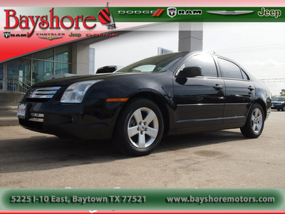 ford fusion 2009 black sedan se gasoline 4 cylinders front wheel drive automatic 77521
