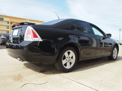 ford fusion 2009 black sedan se gasoline 4 cylinders front wheel drive automatic 77521