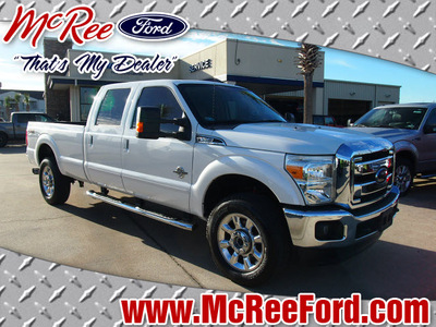 ford f 350 super duty 2012 white lariat biodiesel 8 cylinders 4 wheel drive shiftable automatic 77539