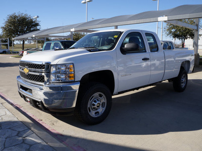 chevrolet silverado 2500hd 2013 white work truck gasoline 8 cylinders 4 wheel drive automatic 76051