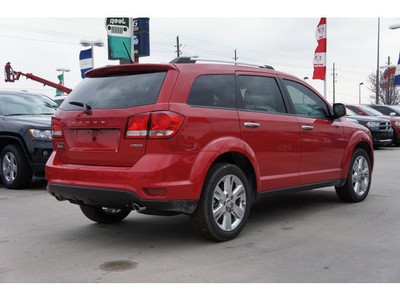 dodge journey 2013 red crew flex fuel 6 cylinders front wheel drive automatic 77388