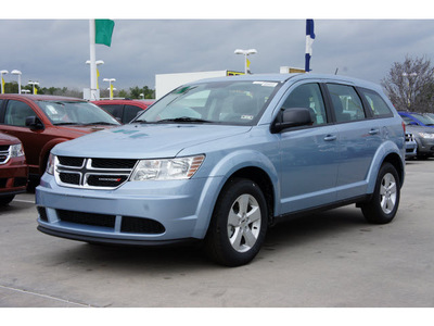 dodge journey 2013 lt  blue american value package gasoline 4 cylinders front wheel drive automatic 77388