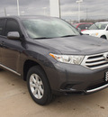 toyota highlander 2013 gray suv gasoline 4 cylinders front wheel drive automatic 77469