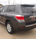 toyota highlander 2013 gray suv gasoline 4 cylinders front wheel drive automatic 77469