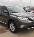 toyota highlander 2013 gray suv se gasoline 6 cylinders front wheel drive automatic 77469