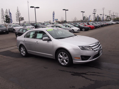 ford fusion 2012 silver sedan se gasoline 4 cylinders front wheel drive automatic 91010