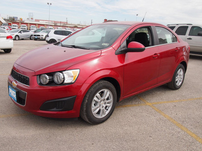 chevrolet sonic 2013 red sedan lt auto gasoline 4 cylinders front wheel drive automatic 78064