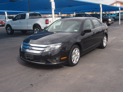 ford fusion 2011 black sedan se gasoline 4 cylinders front wheel drive automatic 76234