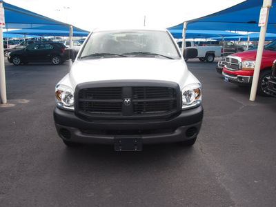 dodge ram 1500 2008 white pickup truck st gasoline 6 cylinders rear wheel drive automatic 76234