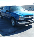 chevrolet silverado 1500 2003 blue pickup truck ls gasoline 8 cylinders rear wheel drive automatic 76234