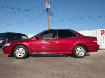 honda accord 2001 red sedan ex v6 gasoline 6 cylinders front wheel drive automatic 79110