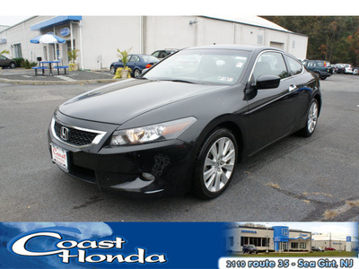 honda accord 2010 black coupe ex l v6 w navi gasoline 6 cylinders front wheel drive automatic 08750
