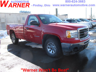 gmc sierra 1500 2011 red work truck 6 cylinders automatic 45840