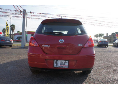 nissan versa 2011 red hatchback 1 8 s gasoline 4 cylinders front wheel drive automatic with overdrive 78520