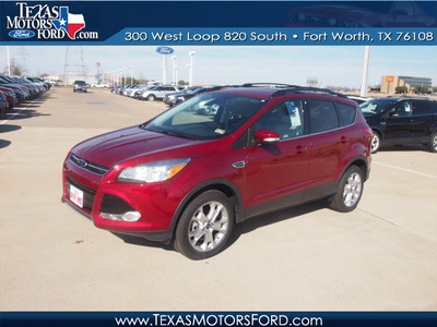 ford escape 2013 red suv sel gasoline 4 cylinders front wheel drive automatic 76108