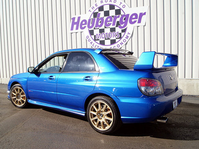 subaru impreza wrx sti 2006 wr blue sedan gasoline 4 cylinders all whee drive manual 80905