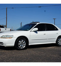 honda accord 2002 brilliant white sedan ex w leather gasoline 4 cylinders front wheel drive automatic 76543