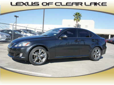 lexus is 250 2009 dk  gray sedan gasoline 6 cylinders rear wheel drive automatic 77546