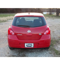 nissan versa 2012 red hatchback 1 8 s gasoline 4 cylinders front wheel drive automatic 75606