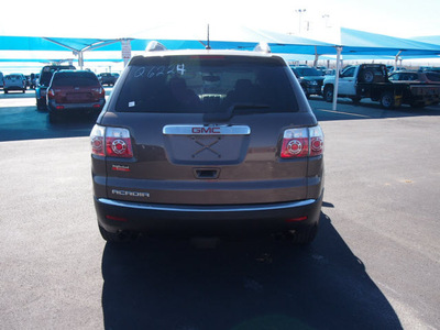 gmc acadia 2009 brown suv sle 1 gasoline 6 cylinders front wheel drive automatic 76234