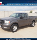 ford f 150 2004 dk  gray pickup truck stx gasoline 8 cylinders rear wheel drive automatic 76108