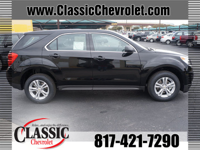 chevrolet equinox 2013 black ls gasoline 4 cylinders front wheel drive automatic 76051