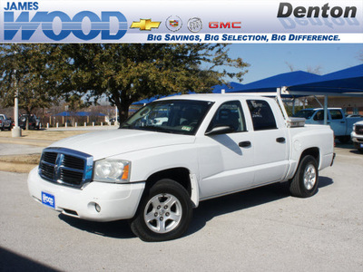 dodge dakota 2006 white pickup truck slt gasoline 8 cylinders rear wheel drive automatic 76206